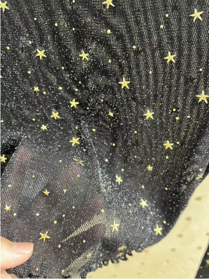 Lurex Mesh TOP With Heat Seal Foil Stars