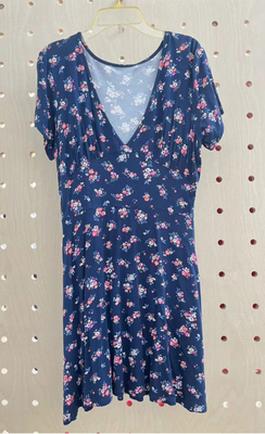 Soft And Skin-Friendly Short-Sleeved Printed Dress